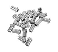 GRADENEVE 20 Pcs Iron Tom Lug Swivel Nuts Silver-plated Iron Stable Support Mounting Hardware for Drum Set Accessories Suitable for Drummers