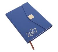 GRADENEVE 2027 Daily Schedule Planner A5 Journal Notebook with Tri Fold Construction, Pu and Paper Material, Featuring Annual Goal Planning and Weekly Monthly Target Tracking for Academic