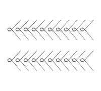 GRADENEVE 20pc Spring for Cassette Buttons Torsion Springs for Vintage Tape Recorder Repair Metal Easy Install Quick Action Silver Replacement for Cassette Player Professional Audio Tasks