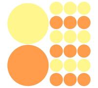 GRADENEVE 20pcs Ambient Lighting Gel Stickers, Self Adhesive round Pet Color Gel Filter for LED Lights, Easy Installation with Evenly Distributed Illumination, Suitable for Floor Lamps
