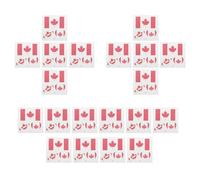 GRADENEVE 20pcs Canada Flag Temporary Tattoos Stickers Maple Leaf Shape, Sweat-resistant and Suitable for Skin Types, for Party Celebrations and Sports Event Face Decorations