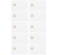 GRADENEVE 20pcs Chip Contact Ic Card Pvc Cards 16k Memory White Crack Resistant High Performance for Access Control System 3.30x2.12x0.04in