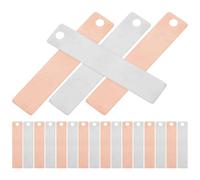 GRADENEVE 20pcs Copper Zinc Anode Set for DIY Fruit Battery Science Experiments Electroplating Lamp Clock Making Pure Metal Strips for Educational and Laboratory Use