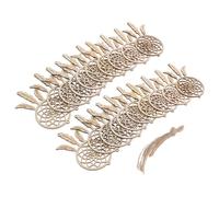 GRADENEVE 20pcs Creative Timber Dream Catcher Wall Ornaments Handmade Craftsmanship Home Decor Pendant in Beige for Decorating The Porch Or Living Room