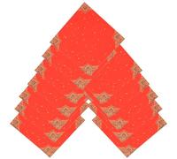 GRADENEVE 20pcs Fu Character Red Paper Calligraphy Rice Xuan Paper with Moderate Ink and Slow Infiltration for Spring Festival Decoration and Festive Atmosphere