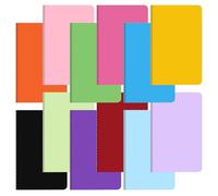 GRADENEVE 20pcs Lined Notebook A6 Plain Paper Soft Cover Mini Notebook Portable Writing Pad Effortless Page Turning and Protection for School and Office Use Random Color