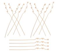 GRADENEVE 20pcs Multi-spiral Rattan Reed Sticks Natural Fragrance Diffuser Aroma Oil Replacement Sticks for Home Office Living Light Yellow