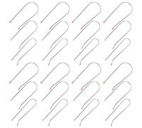 GRADENEVE 24pcs Hot Roller Clips Replacement U-shaped Hair Curler Securing Clamps Stainless Steel Resin Assorted for Electric Heated Rollers Use Styling Pins for Versatile Hair Curling