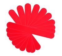 GRADENEVE 25pcs Reusable Plastic Tongue Depressors and Stirring Sticks for Oral Training and Laboratory Use Red Applicators for Clinics and Crafts