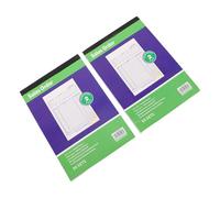 GRADENEVE 2pcs A5 Invoice Forms Book with Waterproof and Tear-Resistant Cover, Lightweight Paper Duplicate Receipt Pad for Busy Settings and Movement Between Departments
