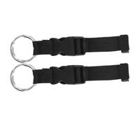 GRADENEVE 2pcs Adjustable Walker Hooks for Rollator Strap with Stable Loadbearing, Easy Attachment Fabric and Plastic Clips for Backpack and Shopping Cart, Senior Travel Wheelchair Accessory