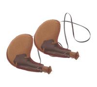 GRADENEVE 2pcs Ancient Craft Pu Leather Water Bag Bota Bag Portable Storage Bladder Large Capacity for Outdoor