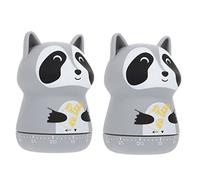 GRADENEVE 2pcs Animal-shape Mechanical Countdown Timer for Kitchen Cooking Reminder for Baking Frying and Egg Boiling Simple Operation Cute Cartoon Design