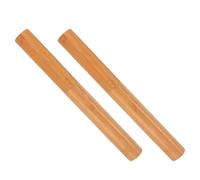 GRADENEVE 2pcs Bamboo Mailing Tube Cylinder Document Carrier with Caps, round Shape, Beige Colour, Versatile Carrying Design, Sophisticated Visual Impact for Transportation and Mailing