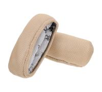 GRADENEVE 2pcs Beige Cotton and Sponge Crutch Protective Covers with Mesh Design for Upper Arm Support, Easy to Wash and Replace, Alleviate Discomfort for Disabled Persons and