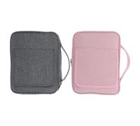 GRADENEVE 2pcs Bible Cover Set with Handle and Adjustable Stand, Portable Polyester Book Carrying Bag for Bible and Documents, Versatile Storage Solution for Home Reading and Retreats