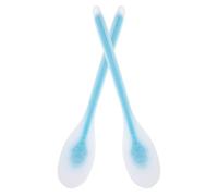 GRADENEVE 2pcs Body Lotion Applicator Lotion Back Applicator Ergonomic Handle Soft Bristles Flexible Pad Blue for Easy Application of Topical Cream on Back for Elderly Women Daily Bathing