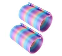 GRADENEVE 2pcs Canvas Roll Holder Rings for Cross Stitch and Posters, Large Capacity Plastic Clips with Secure Hold, Portable Art Accessories for Studio on The Go Use