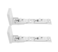 GRADENEVE 2pcs Curtain Track Mounting Brackets Curtain Rod Hardware Brackets Quick Installation Flexible Adjustment Iron Material White Colour Home Improvement Solutions