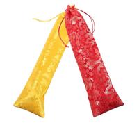 GRADENEVE 2pcs Drawstring Brocade Sack for Storing Chinese Paintings Calligraphy Silk Folding Hand Fans Large Capacity Oriental Bags with Tassels for Weddings Art Preservation