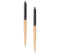 GRADENEVE 2pcs Hair Curling Comb Set for Women and Men, Nylon and Wood Material, Designed for Improving Hair Texture and Scalp Massage, for Styling and Adding Volume to Bangs and Roots