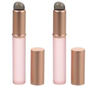 GRADENEVE 2pcs Lip Gloss Brushes Lipstick Brush Applicators with Aluminum Handles and Silicone Tips, Skin-friendly Versatile Lip Balm Applicators for Makeup and Travel Use