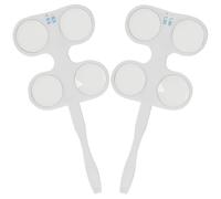 GRADENEVE 2pcs Optical Flipper Eye Exercise Tool with Plastic and Glass Lenses for Vision Training, Portable Design for Eye Coordination Exercise at Homes and Clinics
