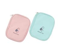 GRADENEVE 2pcs Portable Medicine Organizer Bag Lightweight Kit for Outdoor and Household Use Durable Oxford Easy Access Design for Emergencies and Travel
