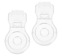 GRADENEVE 2pcs Premium Acrylic Coffee Cup and Saucer Display Rack Water Cup Organizer Stand for Kitchen and Dining Secure Mug and Plate Holder for Home Cabinet Storage