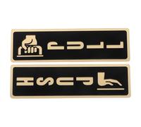 GRADENEVE 2pcs Push Pull Door Signs and Bold Lettering, Acrylic Material for Walls and Gates, Easy Readability, Stylish and Aesthetic Design, for Business and Outdoor Use