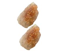 GRADENEVE 2pcs Rough Natural Crystals Irregular Palm-Sized Stones for Meditation Yoga Therapy Stress Relief Gift for Beginners
