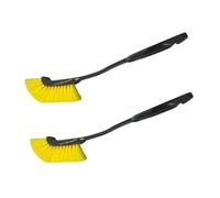GRADENEVE 2pcs Set Hub Brush Long Handle Scrub Brush Car Wheel Cleaning Wheel for Car Detailing Long Handled Wash Tire Cleaner Cleaner Soft Rim