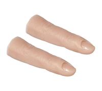 GRADENEVE 2pcs Silicone Practice Hand for Nail Art Training with Bendable Joints and Realistic Texture Flexible Finger Model for Professional and Beginner Nail Artists and Halloween Props