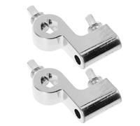 GRADENEVE 2pcs Single Pedal Hammer Holder Clip for Bass Drum Pedal Accessories with Secure Clamping and Rubber Lining, Metal and Plastic Construction for Band Rehearsals and Drum Rack