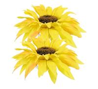 GRADENEVE 2Pcs Sunflower Curtain Tie Clips Clamp Tiebacks for Drapery Binding Decorative Holdbacks Easy Use for Living Window Curtains