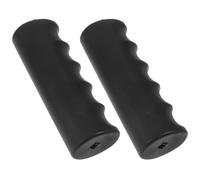 GRADENEVE 2pcs Universal Anti-Skid Trolley Handle Wraps 30mm Diameter Wheelchair Tube Grips with Finger Print Design, Plastic Handle Protector for Shopping Cart and Walker Accessories