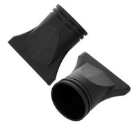 GRADENEVE 2Pcs Universal Hair Dryer Nozzle Attachment Black Plastic Diffuser for 4-4.8Cm Diameter Hair Dryer Outlet for Styling and Curl Enhancing