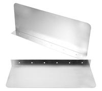 GRADENEVE 2pcs Wall-Mounted Kitchen Sink Anti-Splashing Retaining Plates, Metal Splash Guard Baffle Board 15×6 Inch, Splash-Proof Water Barrier for Sink Washing and Cooking