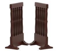 GRADENEVE 2pcs Wooden Japanese Inspired Screen Divider with Unique Artistic Design, Multi Functional and Reusable Brown Mini Room Divider for Home Decor and Restaurant