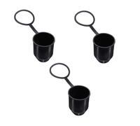 GRADENEVE 3 Pcs Towing Hitch Ball Head Covers Flexible Trailer Coupling Caps with Retaining Ring for Tow Bar Protection From Corrosion Dirt and Damage