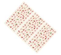 GRADENEVE 3 Sheets Nail Art Decals Fingertip Sticker Assorted Color Fashion Unique Design Printing Ink Film DIY Nail Decoration