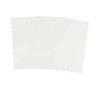 GRADENEVE 320 Sheets A6 Blank Refill Paper for Loose-Leaf Notebooks with 6-Ring Punch, Wear-Resistant and Easy Insertion Paper for Travel and Daily Use by Students and Staff