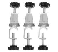 GRADENEVE 3PCS Adjustable Bosshead Clamp Heavy Duty Iron Laboratory Instrument Stand Holder with Dual Screws for Secure Chemistry Lab Equipment and Supplies