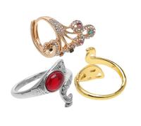 GRADENEVE 3pcs Adjustable Crochet Ring Yarn Rings for Crafting Lightweight Knitting Accessories present for Sewing Enthusiasts