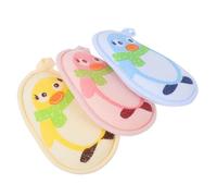 GRADENEVE 3Pcs Bath Sponges Set with Soft Shower Scrubbers, Washing Tools in Blue, Pink, and Yellow, Suitable for Newborns and Bathing