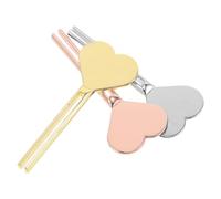 GRADENEVE 3pcs Heart Shaped Metal Toothpaste Tube Keys Squeezer Bathroom Cosmetic Tube Roller Daily Living Aid for Efficient Dispensing