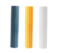 GRADENEVE 3pcs Travel Toothbrush Holder Set Portable Toothpaste Storage Case Outdoor Travel Tumbler for Camping and Bathroom Use