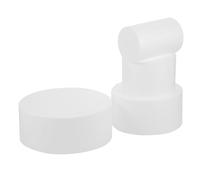 GRADENEVE 4 Pcs White Cake Modelings DIY Party Cake Dummies Set Bipeltate Foam Material with Thermal Insulation for DIY Crafts and Funny Photo Props