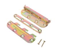 GRADENEVE 4 Sets Bed Rail Brackets with Mounting Screws for Wooden Bed Frames and Footboards, Surface Mounted Iron Metal Connectors with Space-Saving Design and Easy Installation