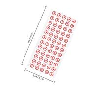 GRADENEVE 4 Sheets of Self-adhesive Power Polarity Stickers in Assorted Colours for Battery Terminal Identification, Made of Sturdy Pvc, Suitable for Power Distribution Blocks,